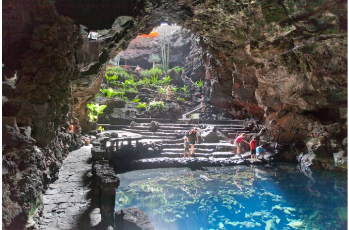 Ausflug nach Timanfaya, Jameos del Agua, Cueva de los Verdes und Mirador del Rio